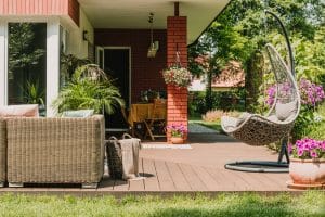 wooden patio